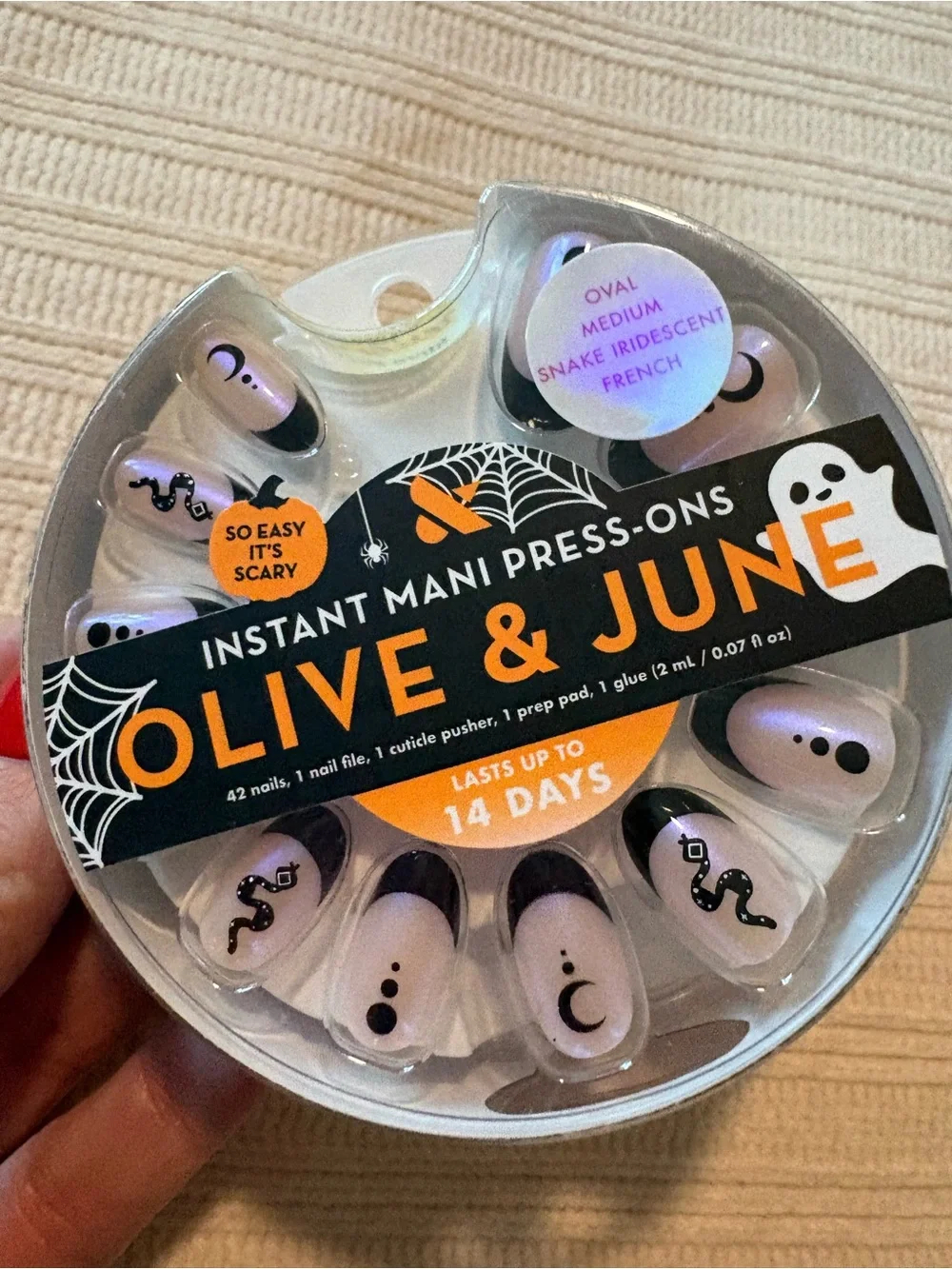 Olive & June Iridescent French Instant Mani Press-On Nails Halloween